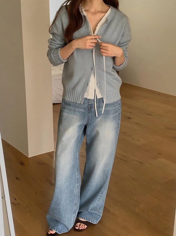 Link Washing Denim Pants by Pomelo for Women - view 3
