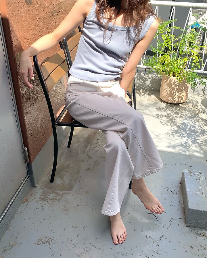 Stitching Sleeveless Top by Pomelo for Women - view 1
