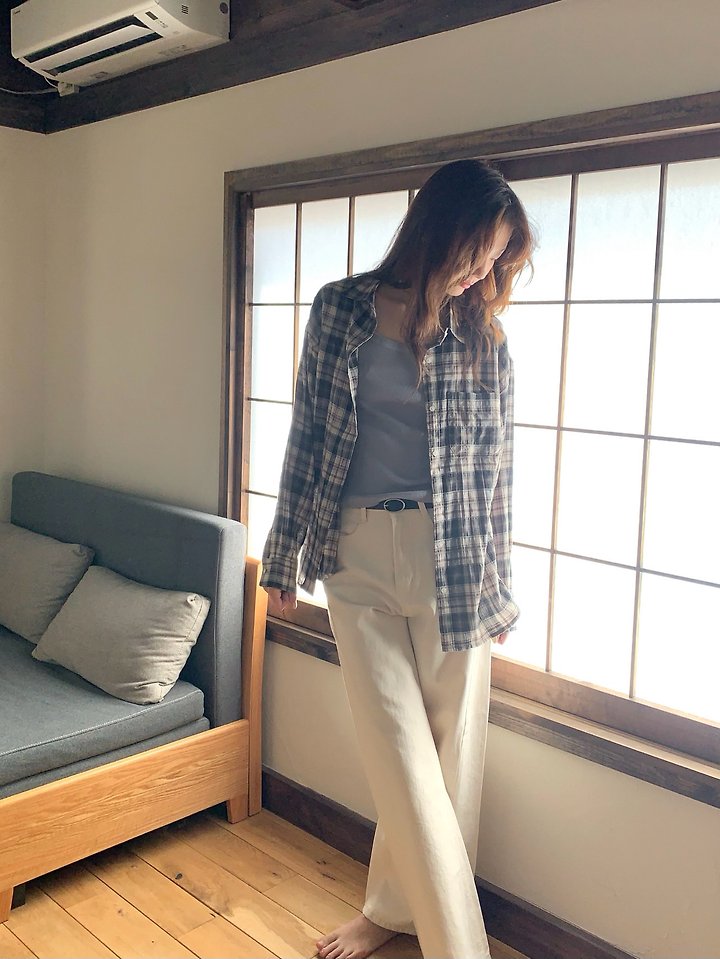 Glen Check Shirt by Pomelo for Women - view 2