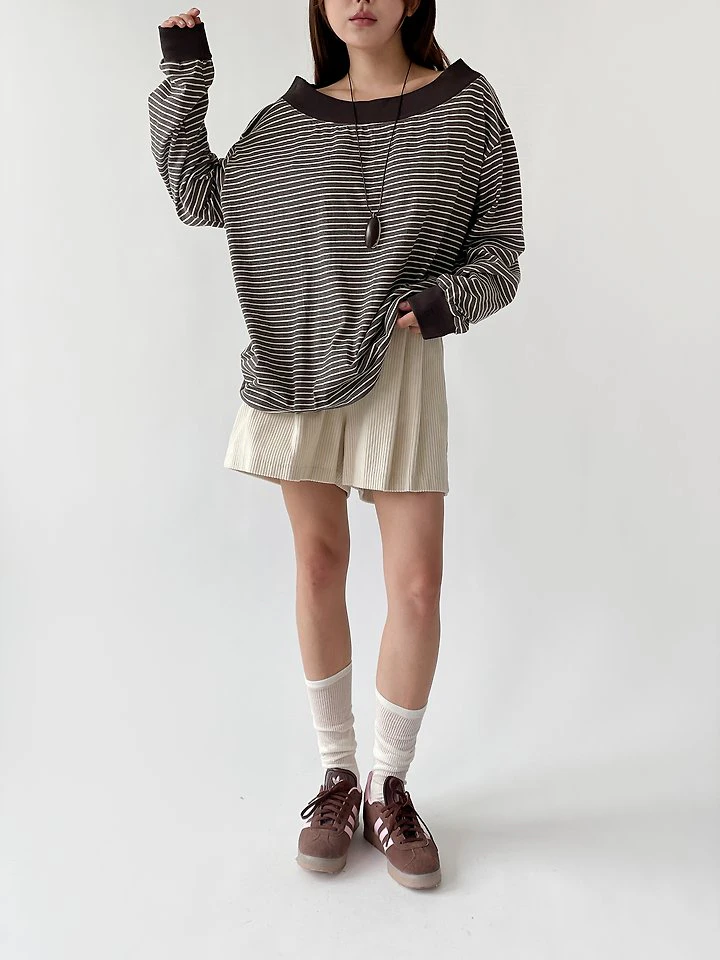 Uni Off-Shoulder Tee by Queensmade for Women - view 2