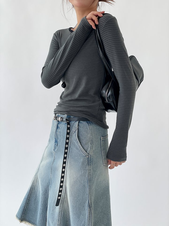 Grew Stripe Tee by Queensmade for Women - view 11