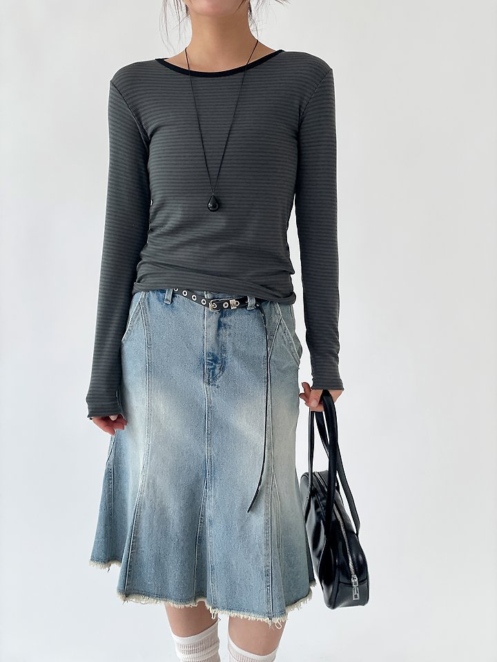 Grew Stripe Tee by Queensmade for Women - view 3