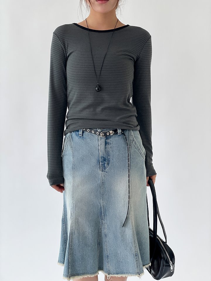 Grew Stripe Tee by Queensmade for Women - view 5