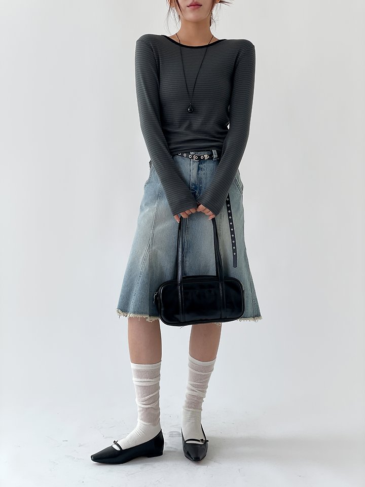 Grew Stripe Tee by Queensmade for Women - view 7