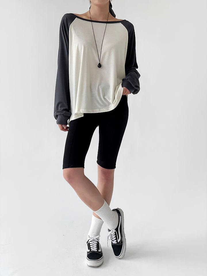 Poki Raglan Tee by Queensmade for Women - view 3
