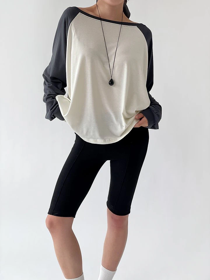 Poki Raglan Tee by Queensmade for Women - view 5