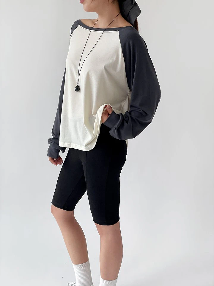 Poki Raglan Tee by Queensmade for Women - view 7