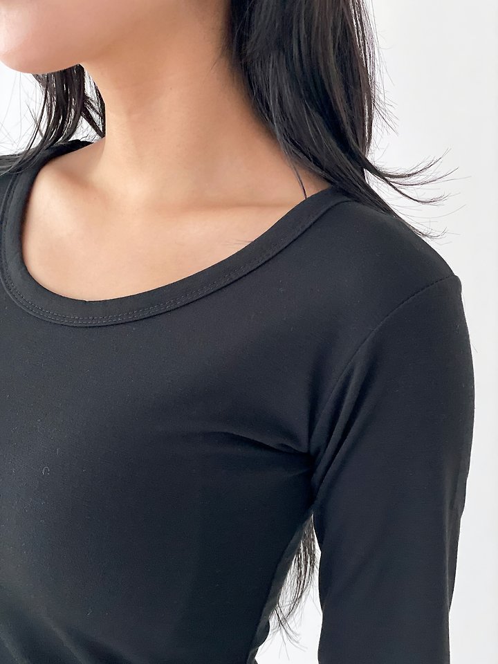 Riu Fleece Long Sleeve Tee by Queensmade for Women - view 10
