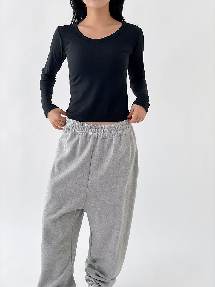 Riu Fleece Long Sleeve Tee by Queensmade for Women - view 2