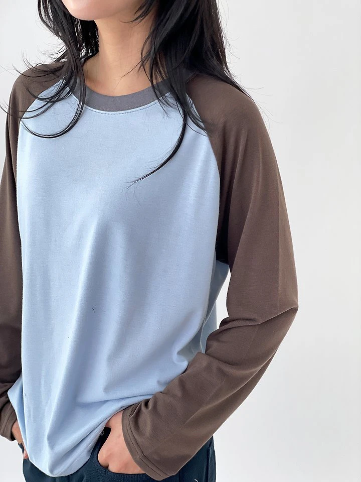 Pingpong Raglan Tee by Queensmade for Women - view 6