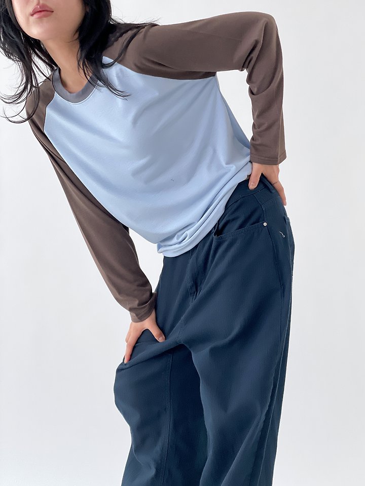 Pingpong Raglan Tee by Queensmade for Women - view 7