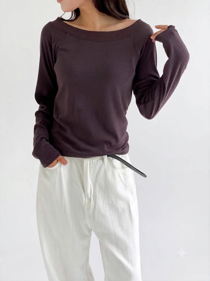 Berry Raglan Tee by Queensmade for Women - view 2