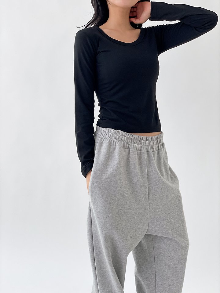 Riu Fleece Long Sleeve Tee by Queensmade for Women - view 7