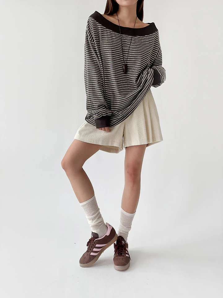 Uni Off-Shoulder Tee by Queensmade for Women - view 1