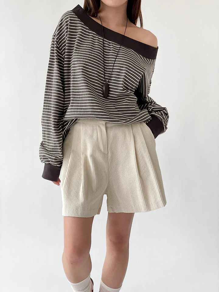 Uni Off-Shoulder Tee by Queensmade for Women - view 7