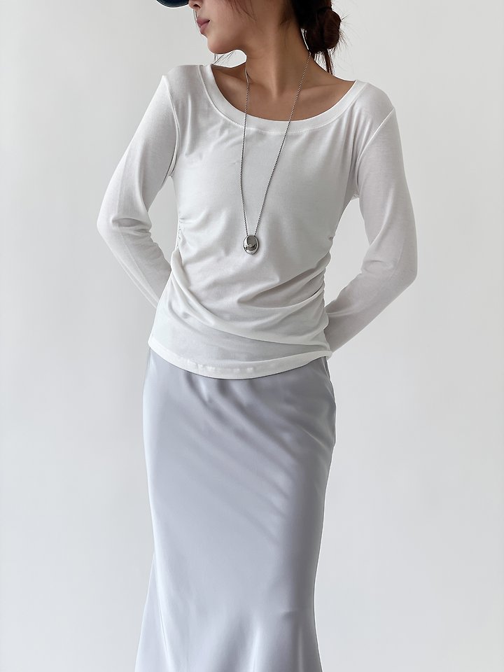 My Shirring Tee by Queensmade for Women - view 4