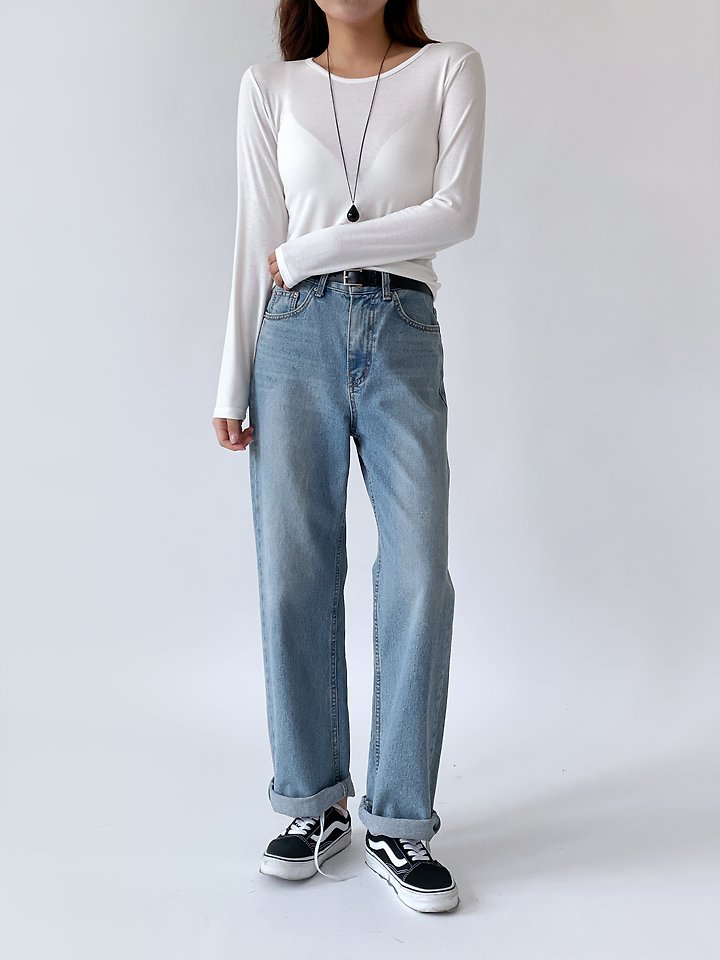 Romi Long Sleeve Tee by Queensmade for Women - view 1