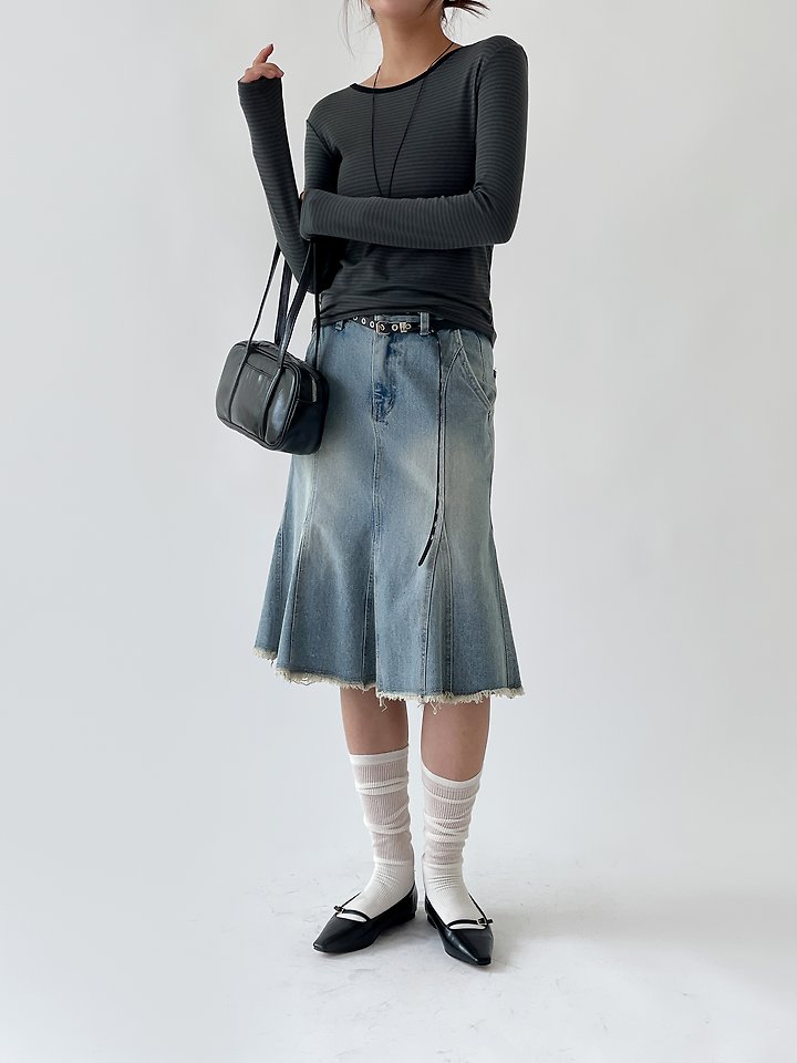 Grew Stripe Tee by Queensmade for Women - view 8
