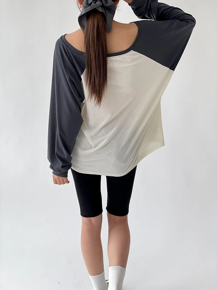 Poki Raglan Tee by Queensmade for Women - view 10