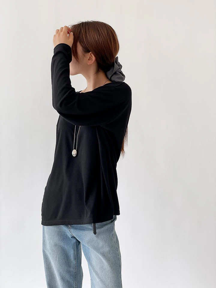 Unique V-Neck Tee by Queensmade for Women - view 7