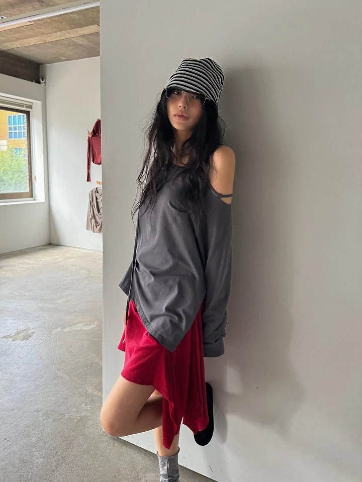 Bucklet Strap Tee by Rare Closet for Women - view 6