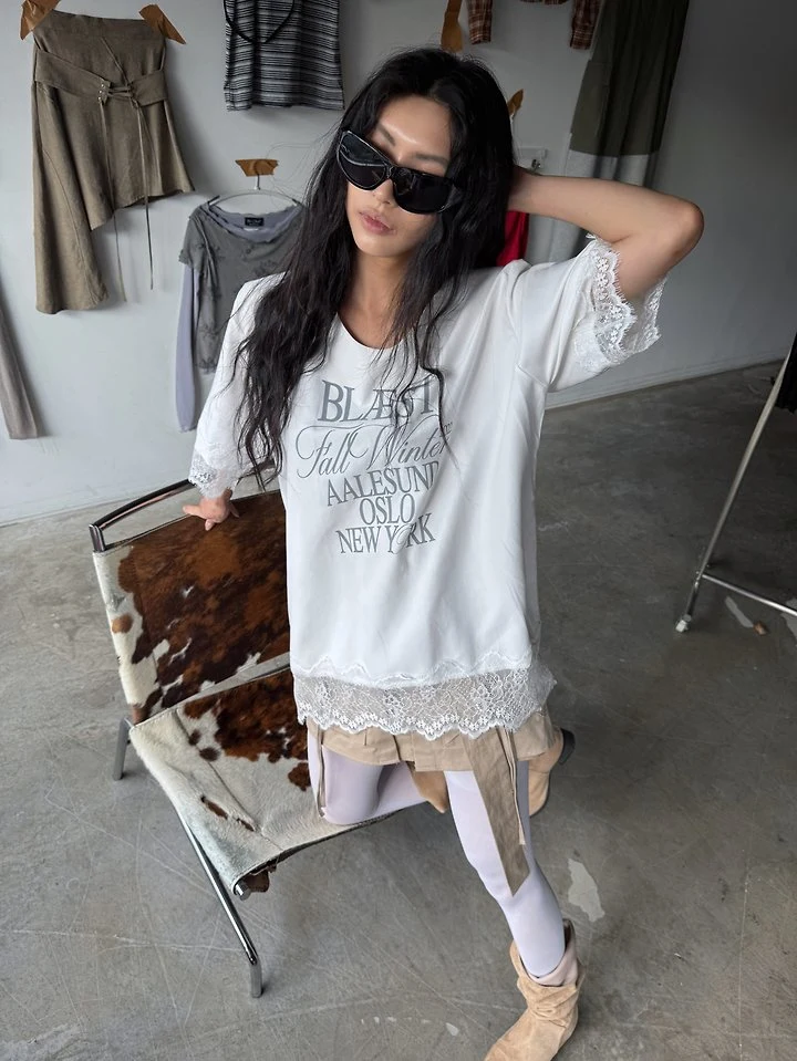 Mood Lace Tee by Rare Closet for Women - view 1