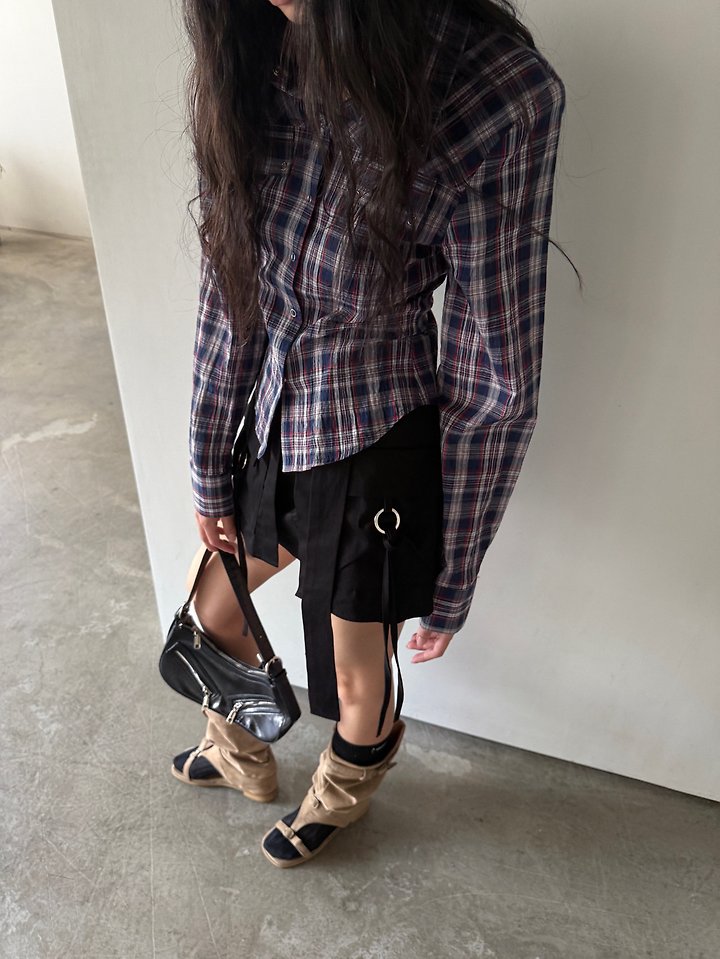 Western Check Shirt by Rare Closet for Women - view 1