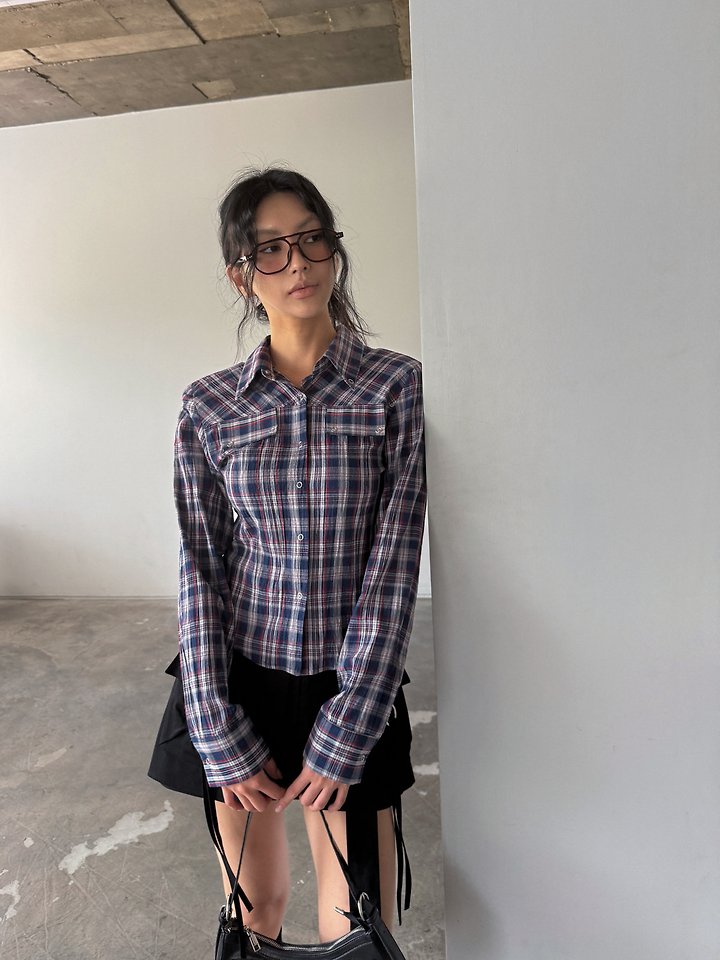 Western Check Shirt by Rare Closet for Women - view 3