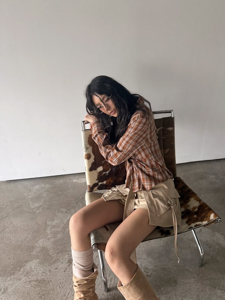 Western Check Shirt by Rare Closet for Women - view 7