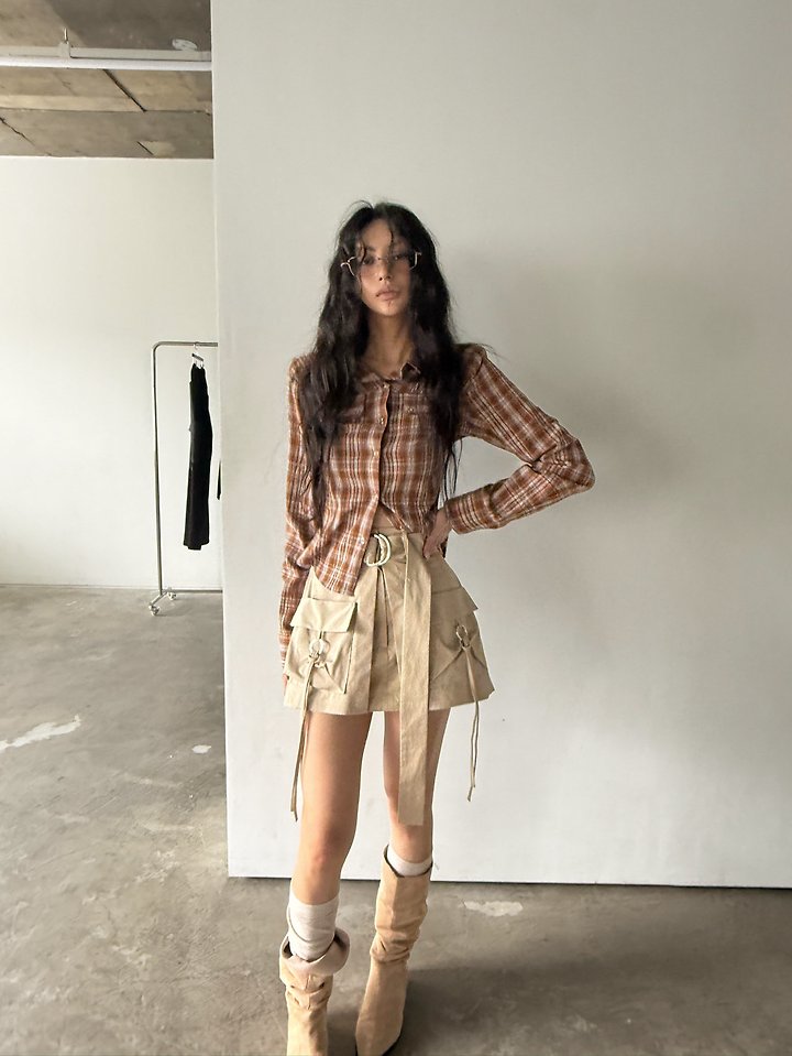 Ring Bucklet Cargo Skirt by Rare Closet for Women - view 10