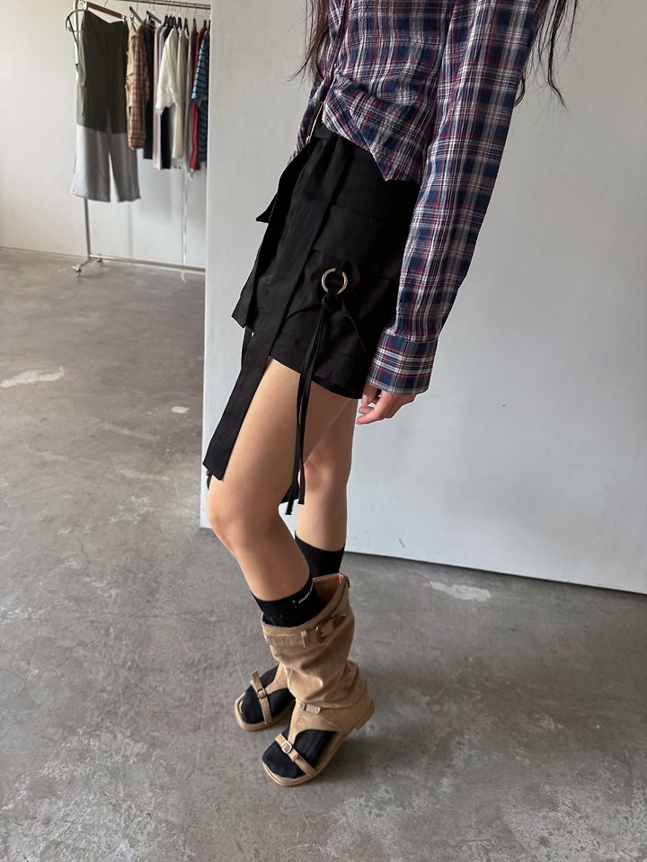 Ring Bucklet Cargo Skirt by Rare Closet for Women - view 4