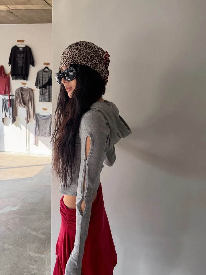 Cut Out Hood Tee by Rare Closet for Women - view 6