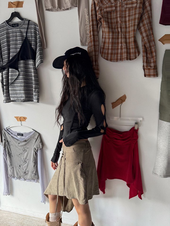 Cut Out Hood Tee by Rare Closet for Women - view 9