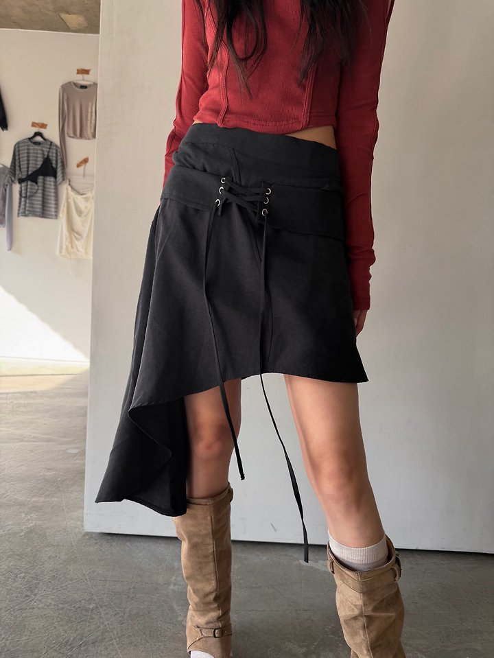 Slit Suede Skirt by Rare Closet for Women - view 1