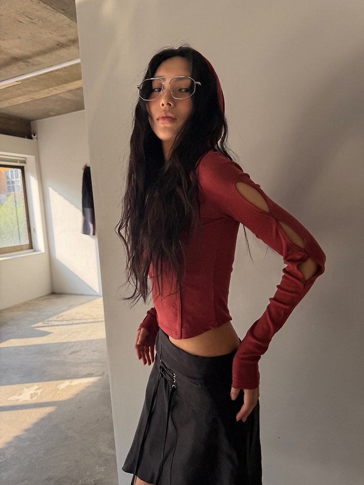 Cut Out Hood Tee by Rare Closet for Women - view 3