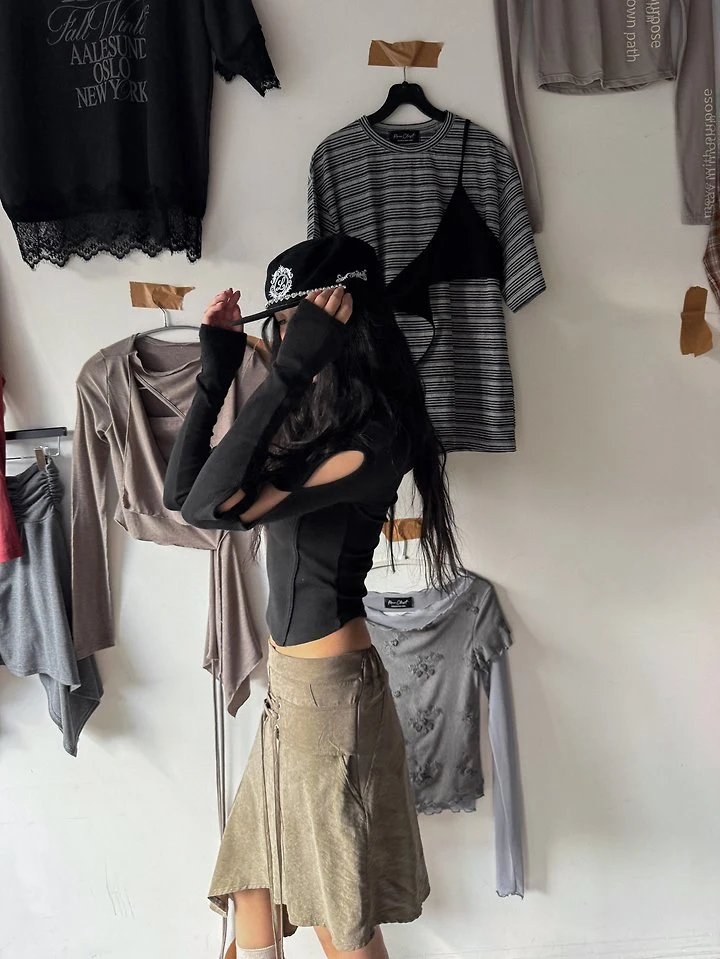 Cut Out Hood Tee by Rare Closet for Women - view 11