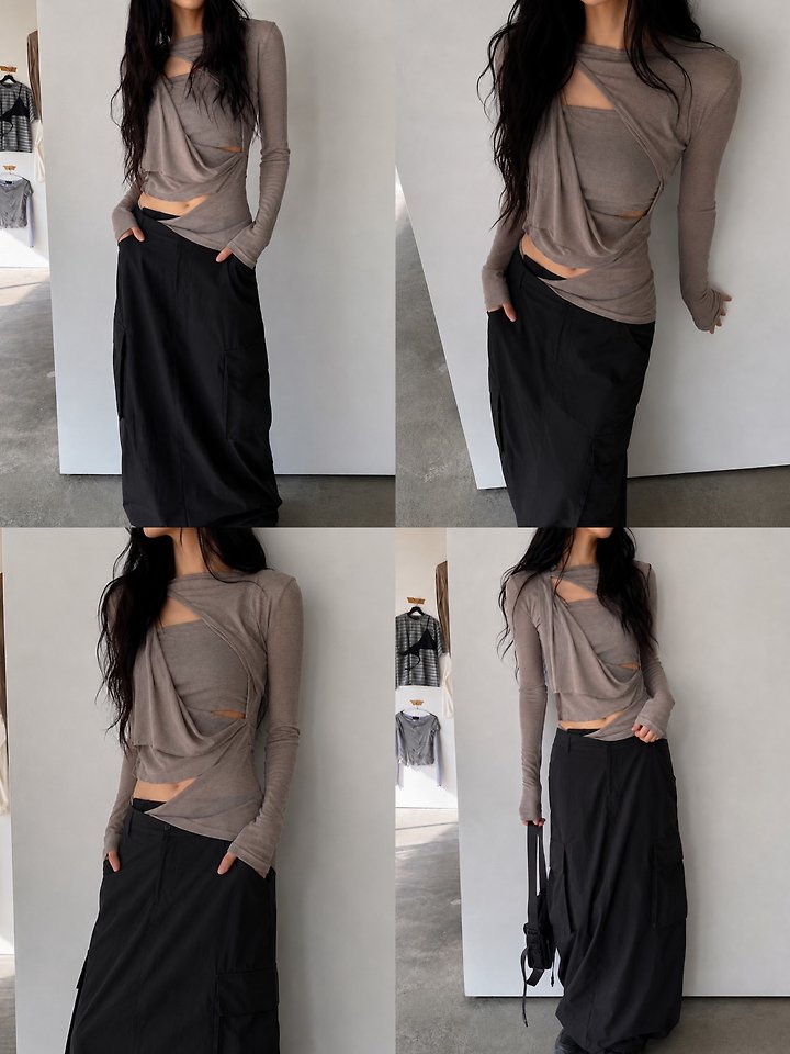 Layered Slit Tee by Rare Closet for Women - view 9