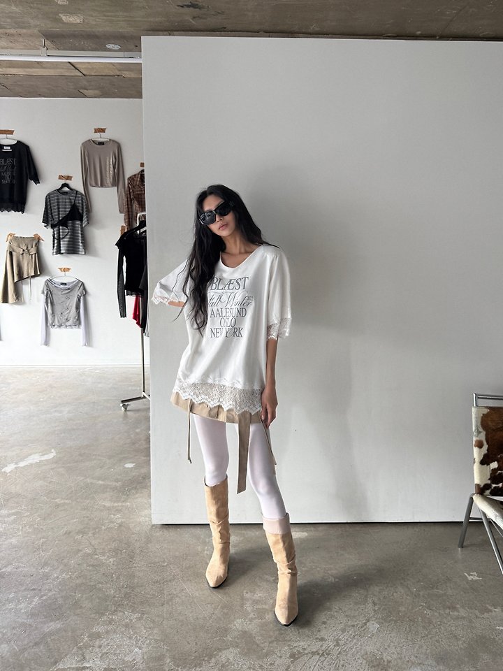 Mood Lace Tee by Rare Closet for Women - view 2