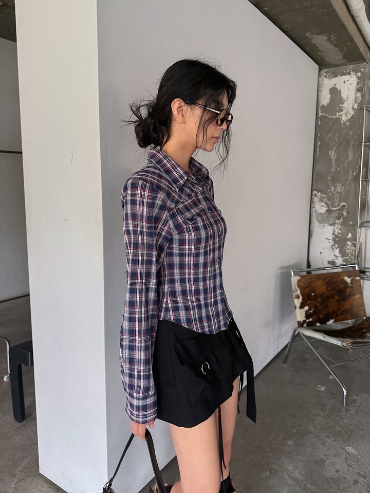 Western Check Shirt by Rare Closet for Women - view 2