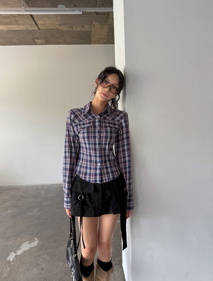 Western Check Shirt by Rare Closet for Women - view 4