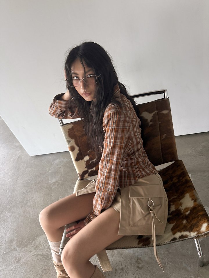 Western Check Shirt by Rare Closet for Women - view 6