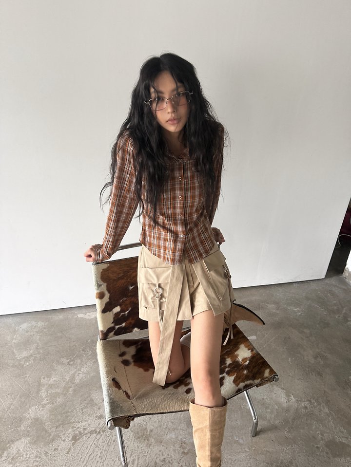 Western Check Shirt by Rare Closet for Women - view 8