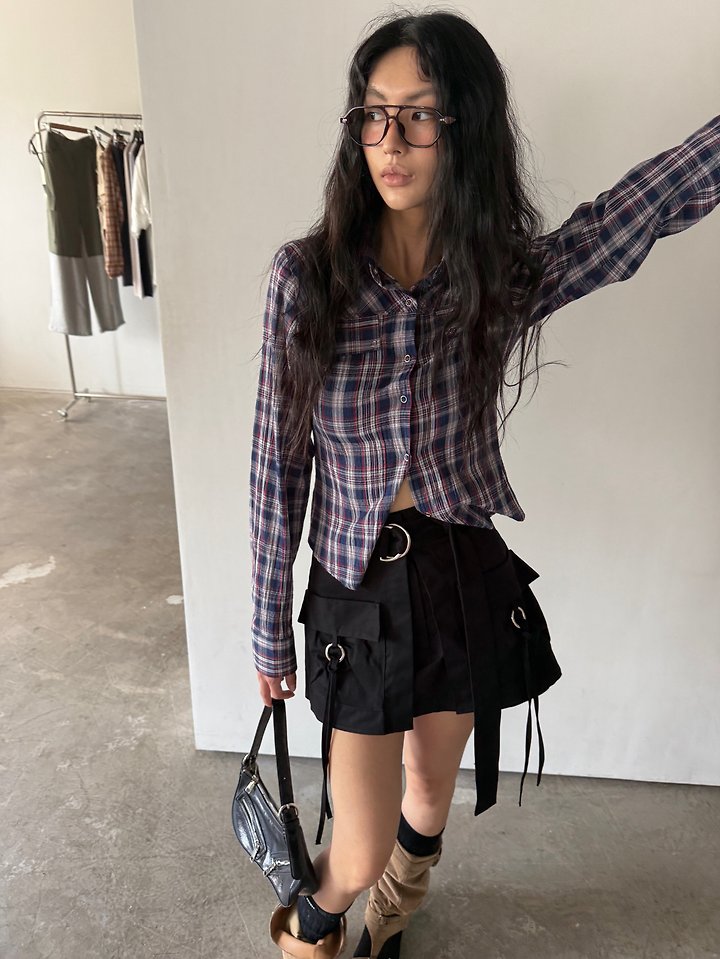 Ring Bucklet Cargo Skirt by Rare Closet for Women - view 5