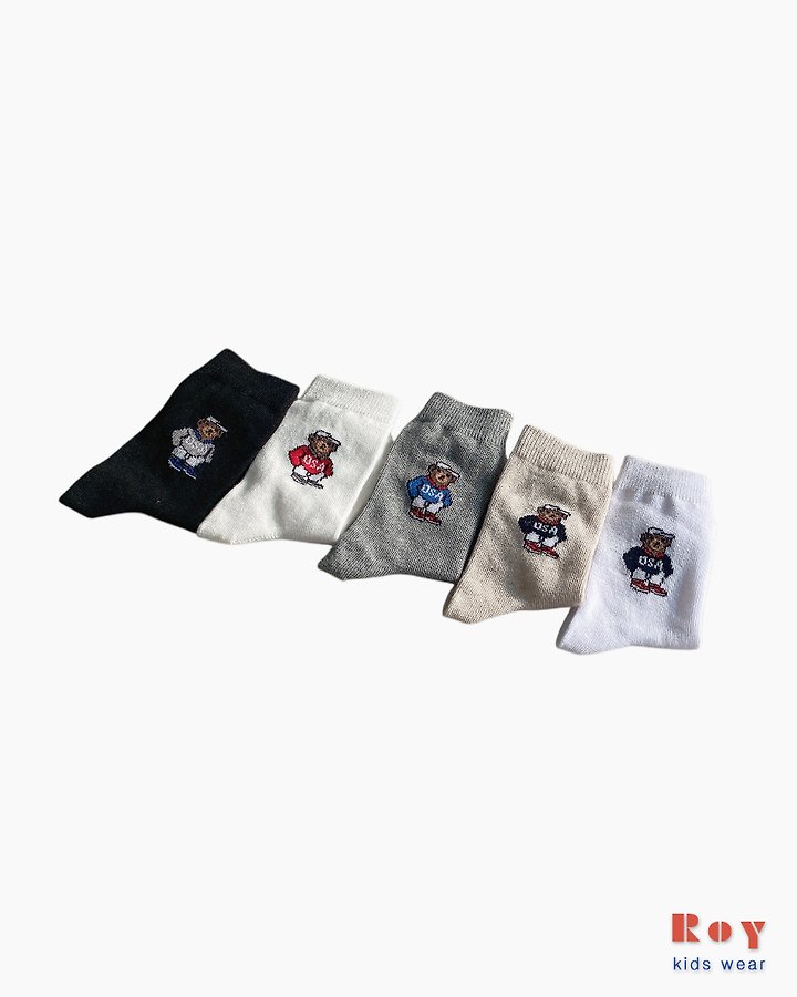 Teddy Bear Socks by Roy for Child - view 1