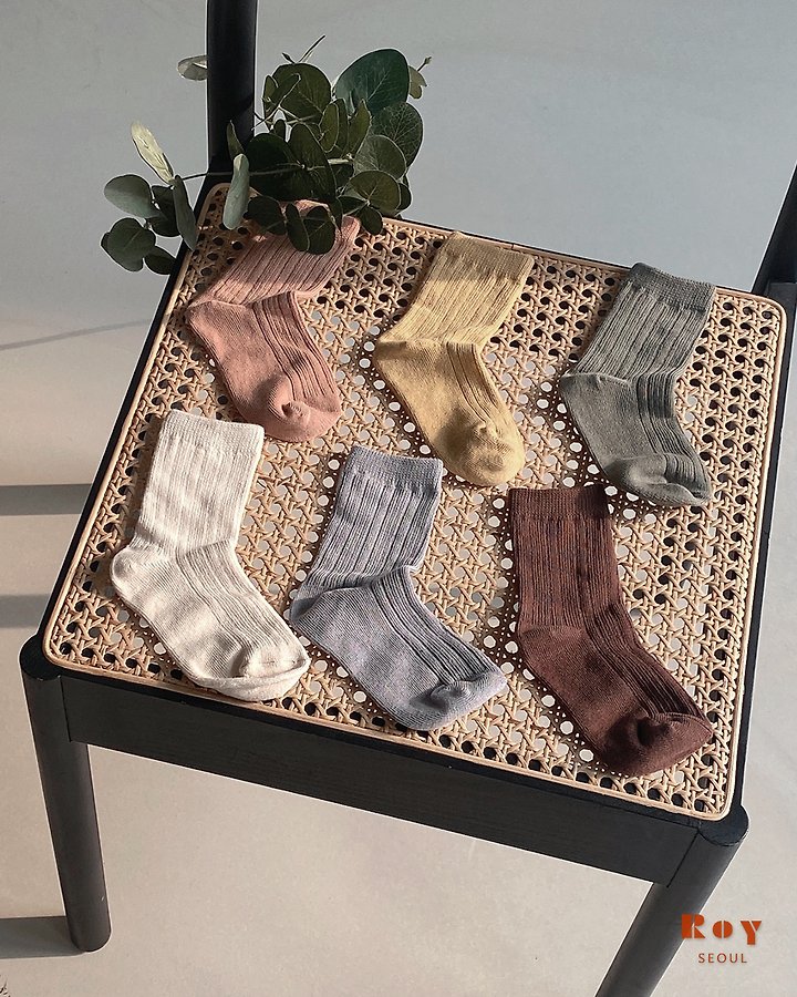 B Ribbed Socks by Roy for Child - view 2