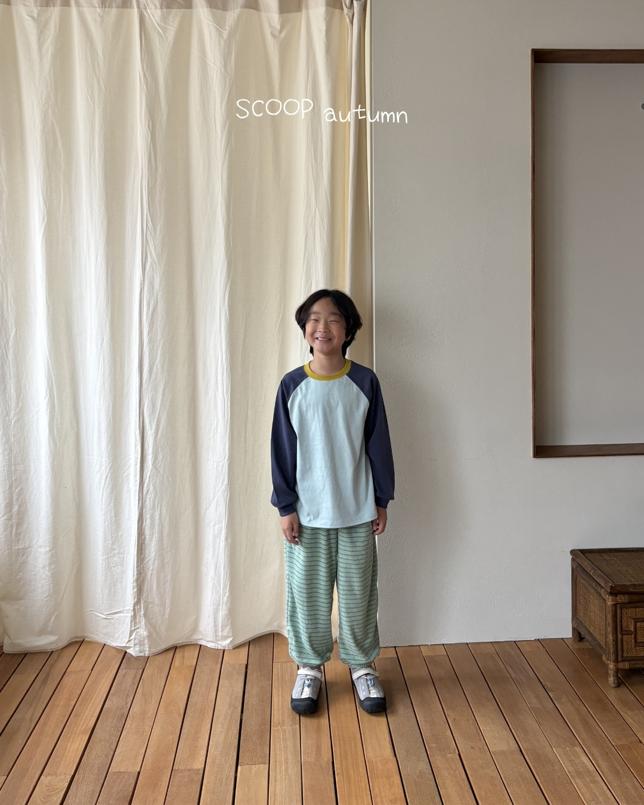 Color Raglan Tee by Scoop for Child - view 8