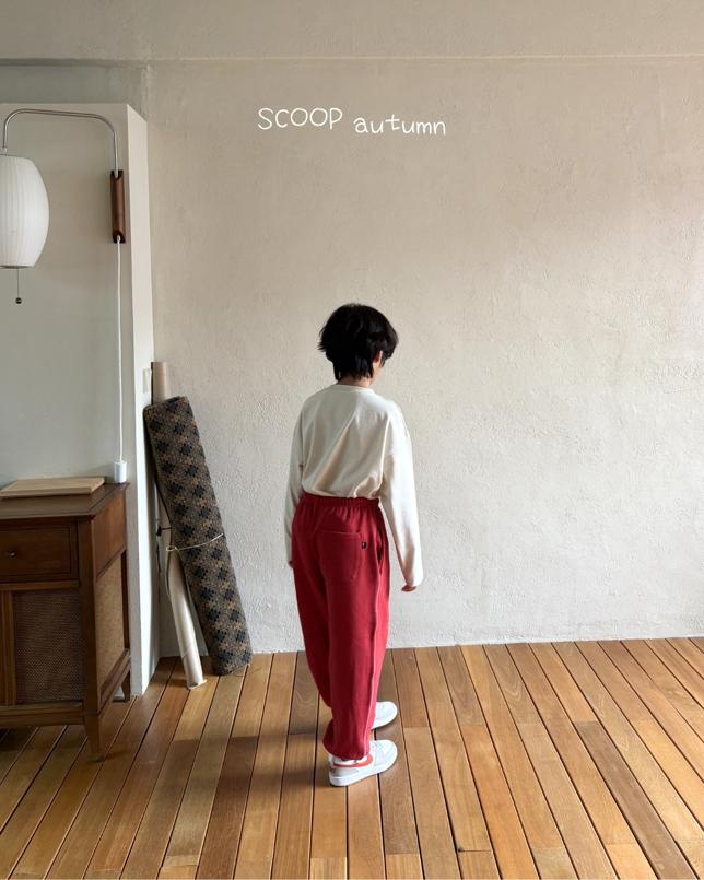 Lettering Jogger Pants by Scoop for Child - view 12