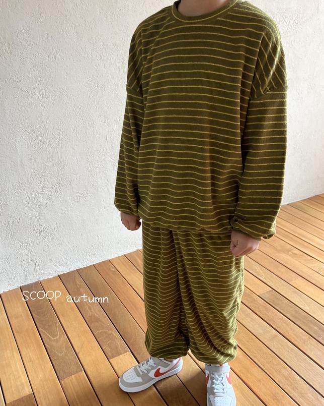 Terry Striped Sweatshirt by Scoop for Child - view 11