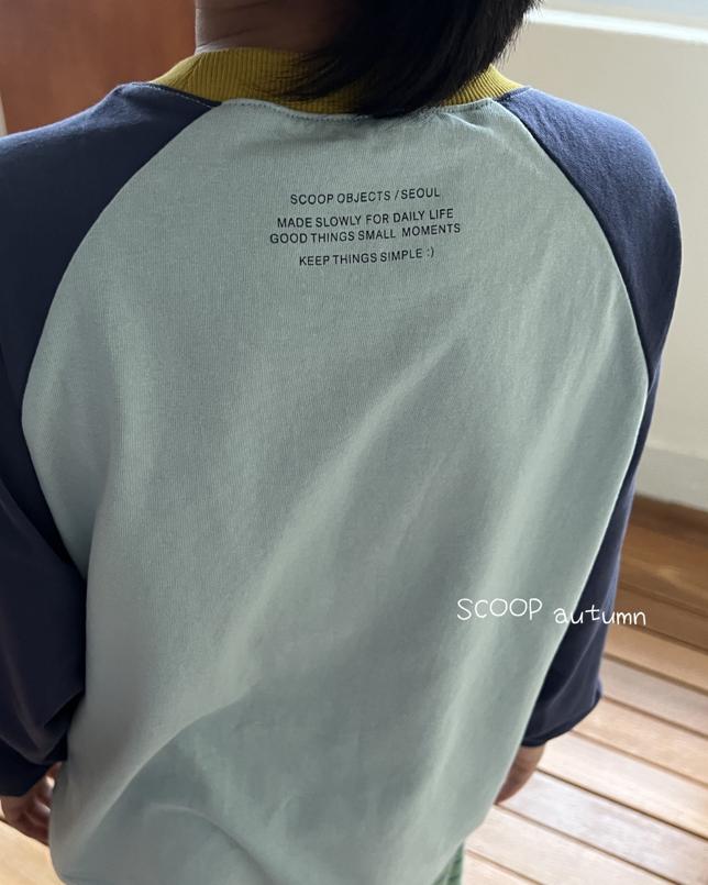 Color Raglan Tee by Scoop for Child - view 2