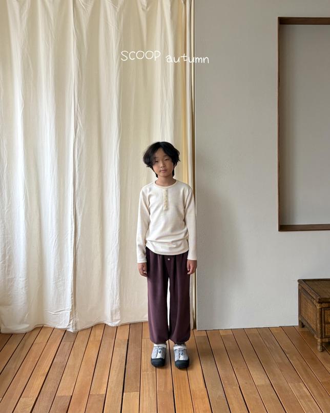 Button Velour Pants by Scoop for Child - view 2